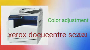 Fuji Xerox Document SC2020 color adjustment