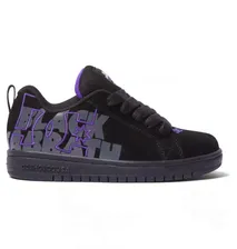 Детские кеды DC x Black Sabbath Court Graffik DC Shoes ADBS100303, размер 33, цвет black/charcoal